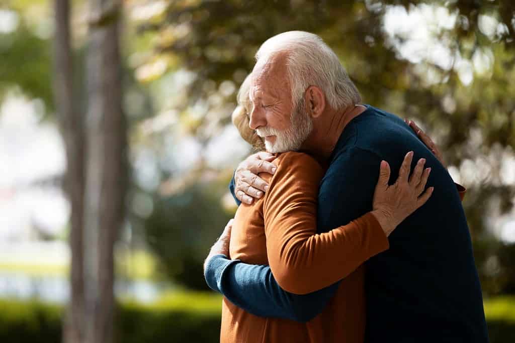 Mental health - couple hugging