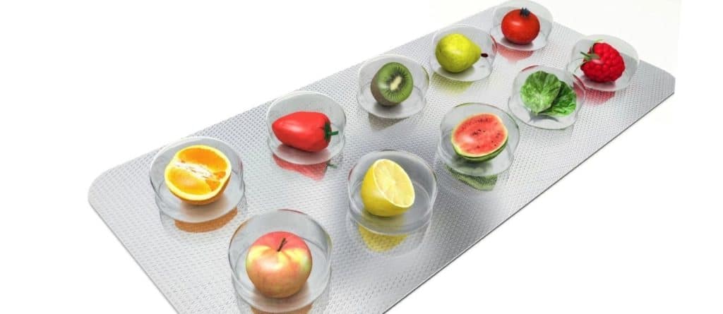 Vegetables and fruits in a pill enhancing performance