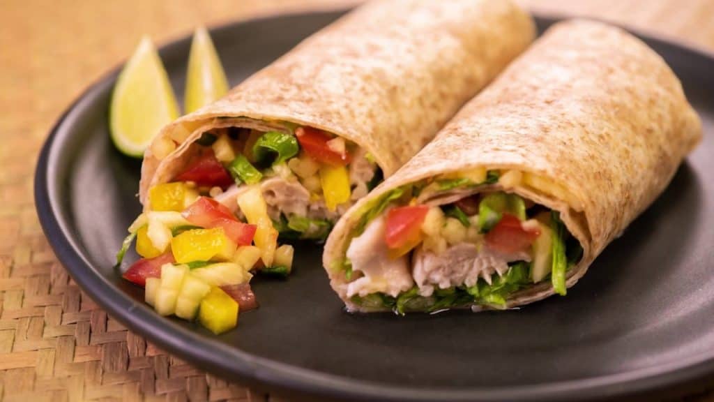 Grilled fish wrap
