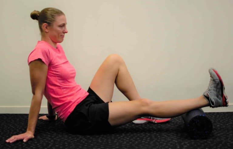 Calves and foam roller - Anterior Tibialis End Position