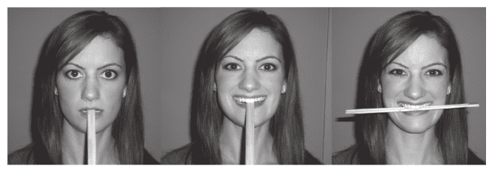 Smile experiment with chopsticks