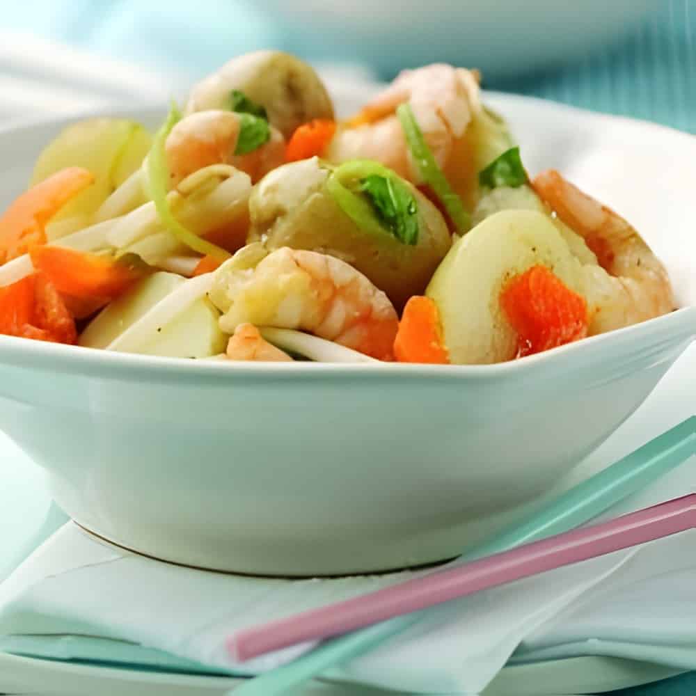 Thai prawn and potato salad recipe