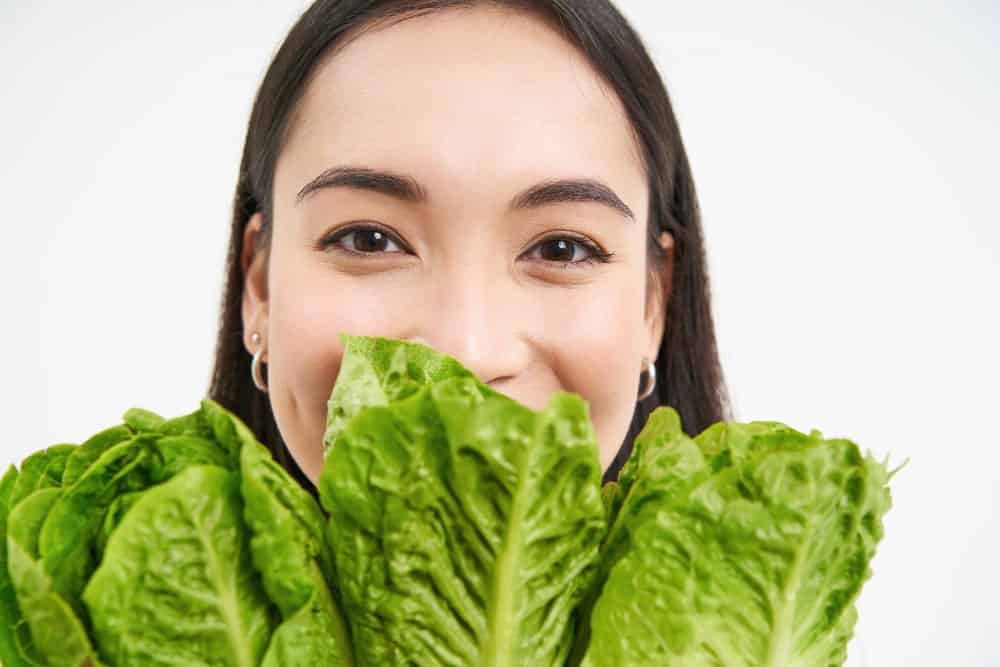 Lettuce and plant-based diet