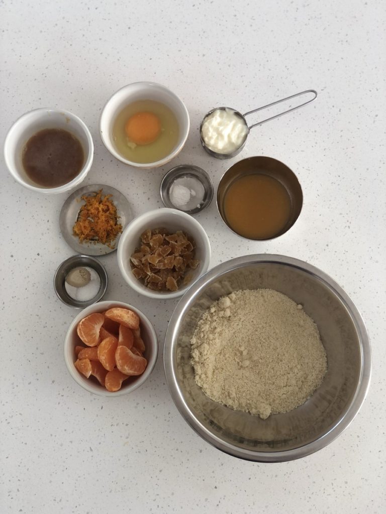 Ingredients - Orange and Ginger Tea Cake