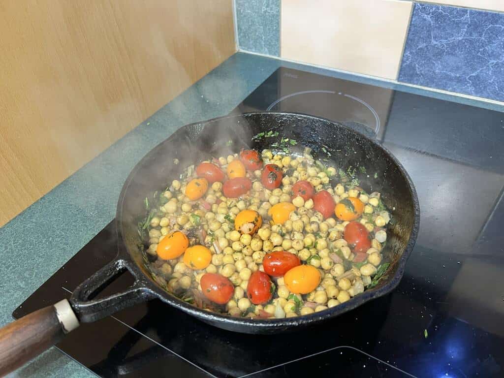 Add the cherry tomatoes