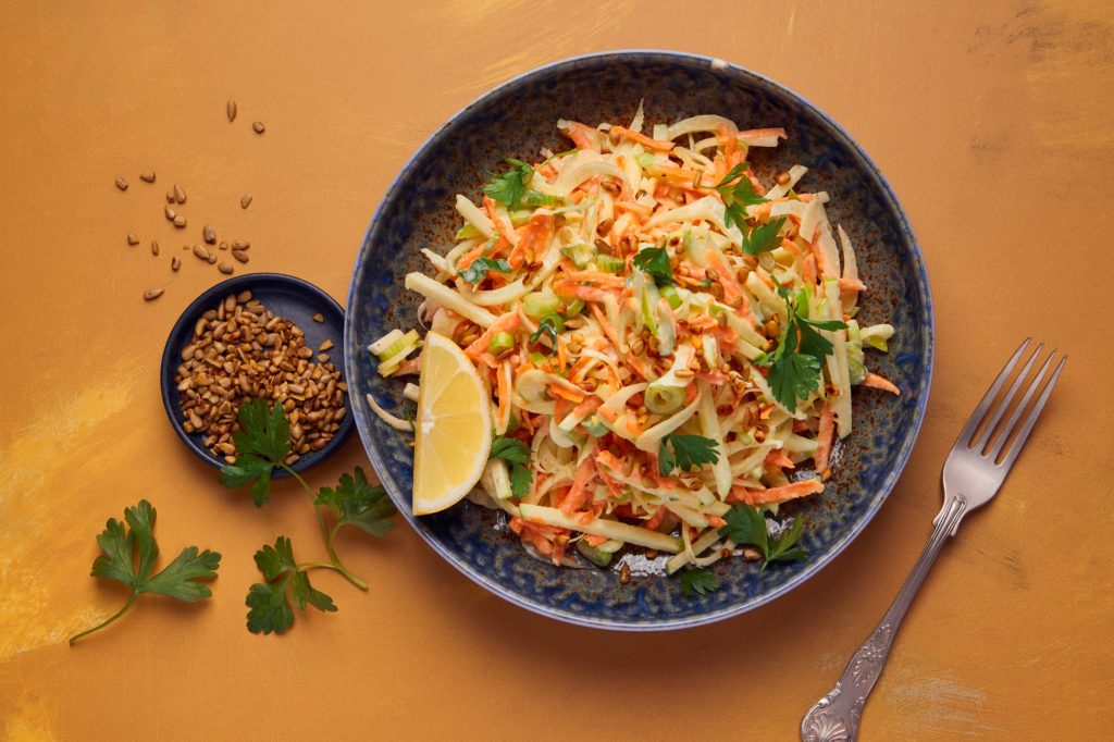 Fennel and apple slaw