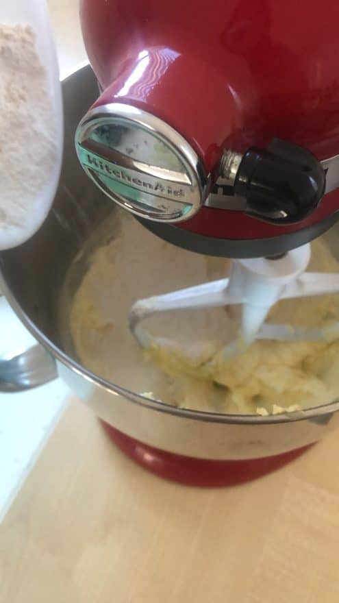 Add orange zest and gluten-free flour