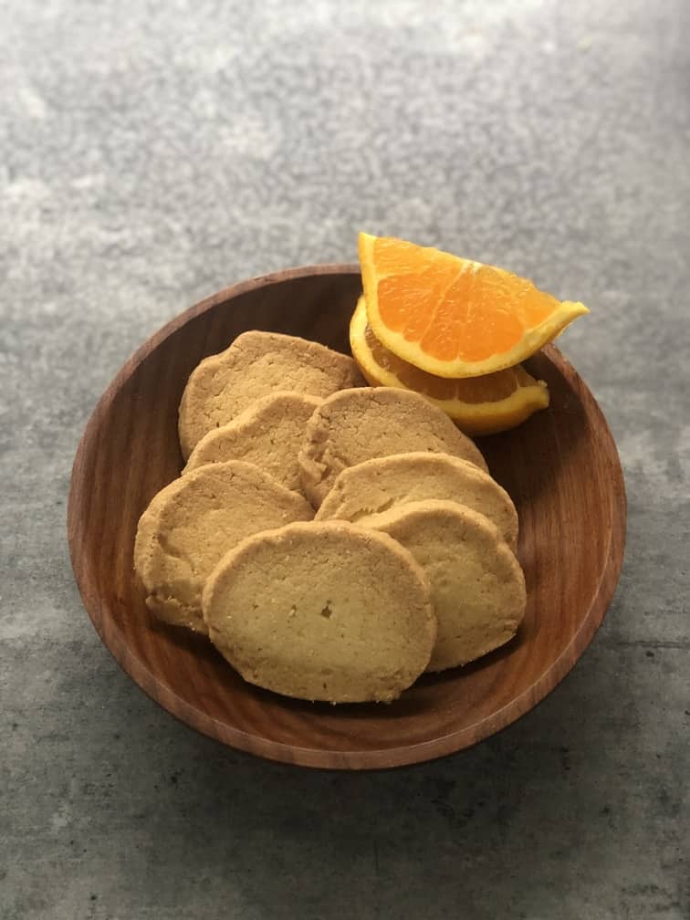 Gluten-Free Orange Shortbread Cookies