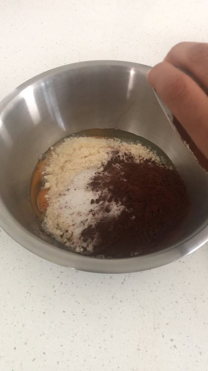 Add cocoa powder, salt and vanilla