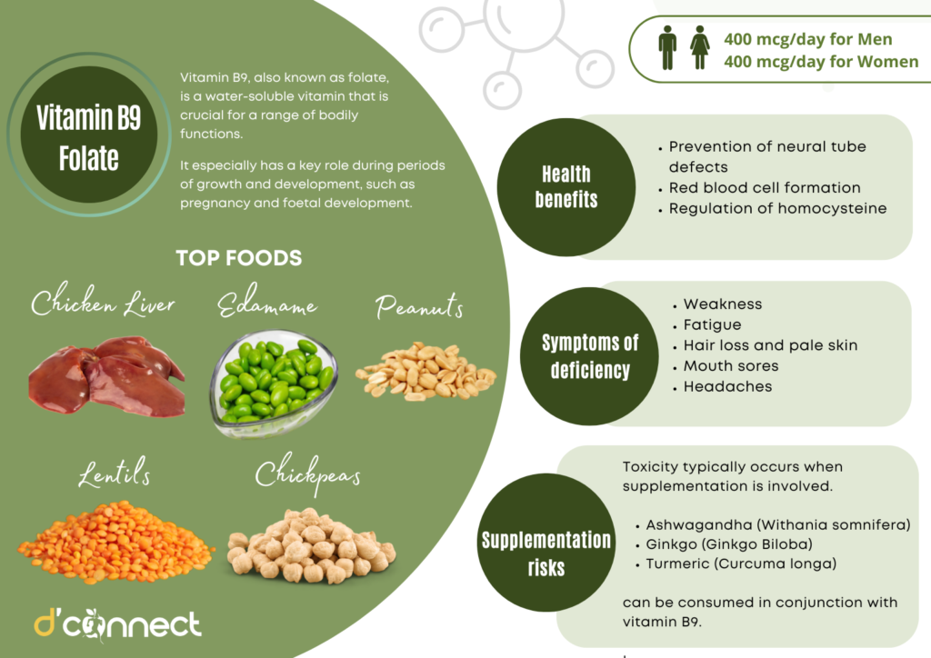 Vitamin B9 Folate health benefits and risks