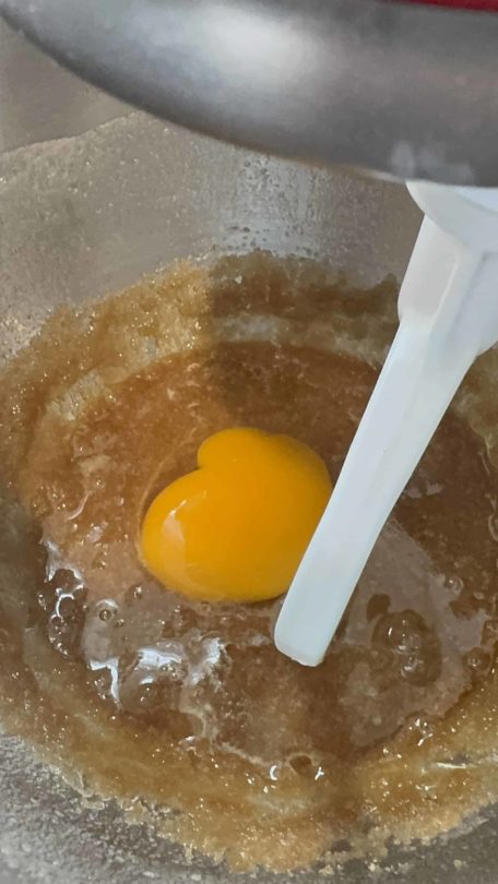 Add the egg and mix