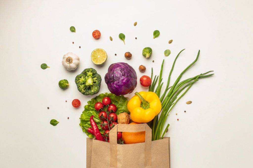 Vegetables in a bag