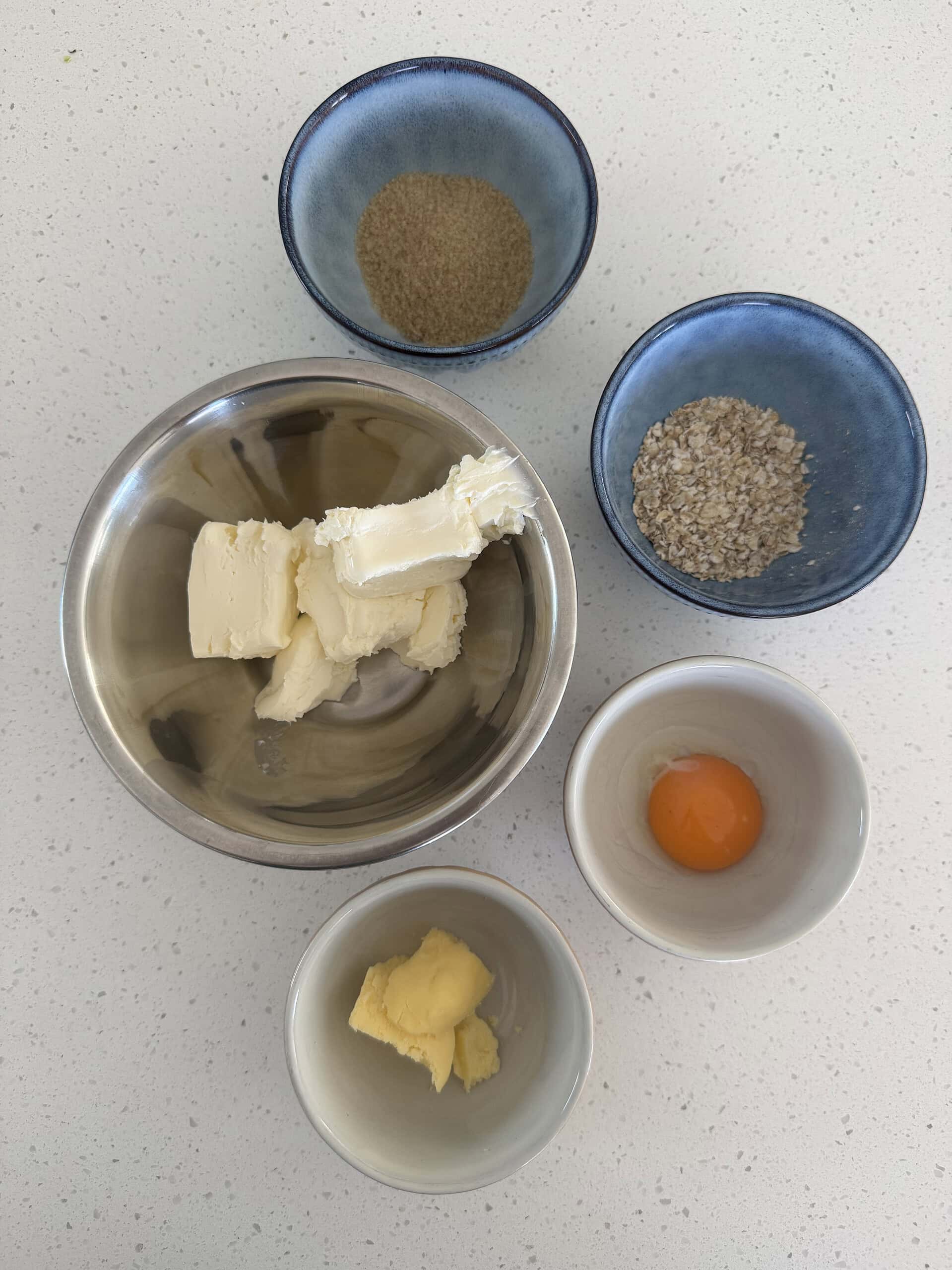 Ingredients of cheesecake