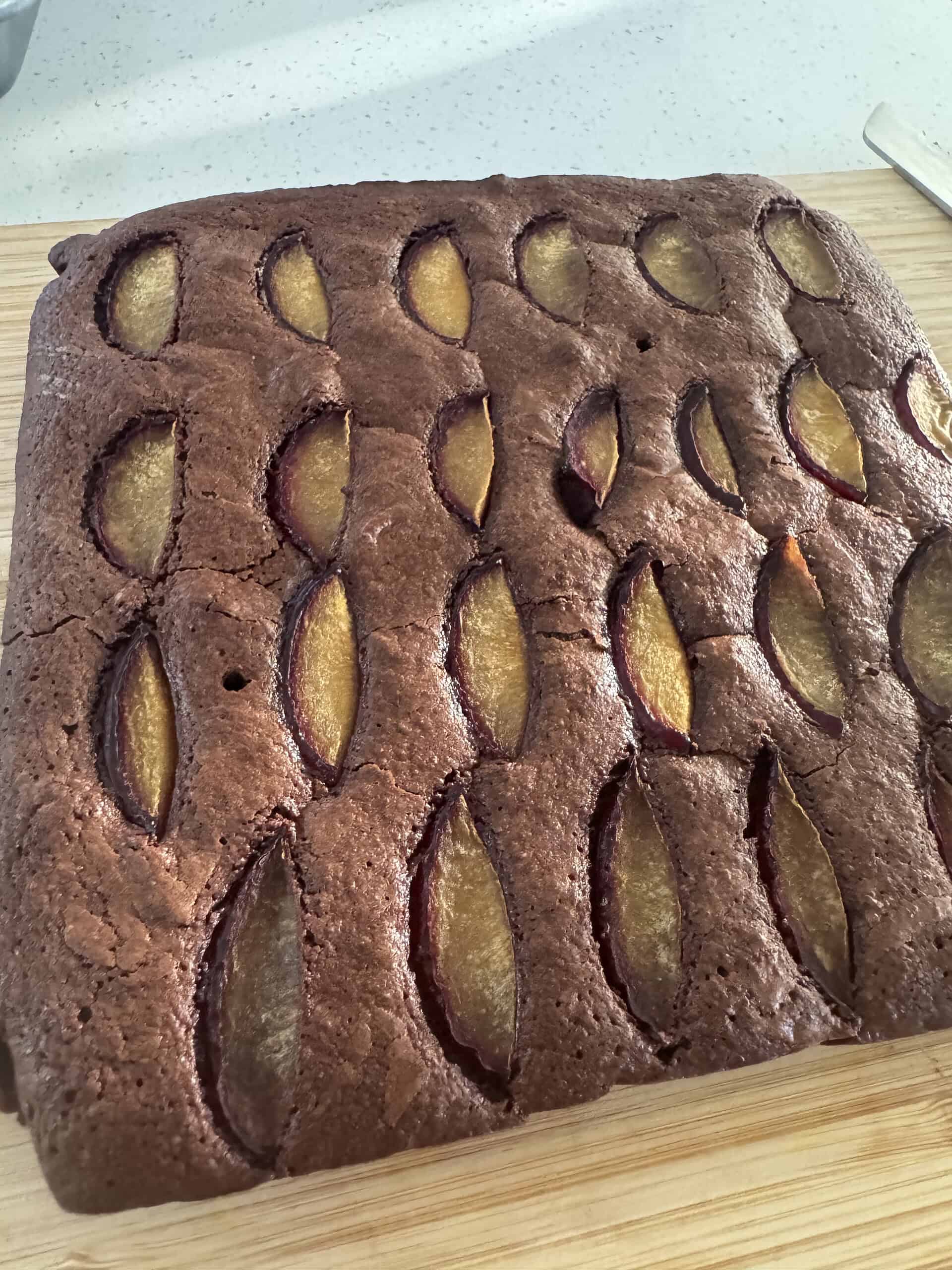 Imge of post Recipe: Plum Brownie