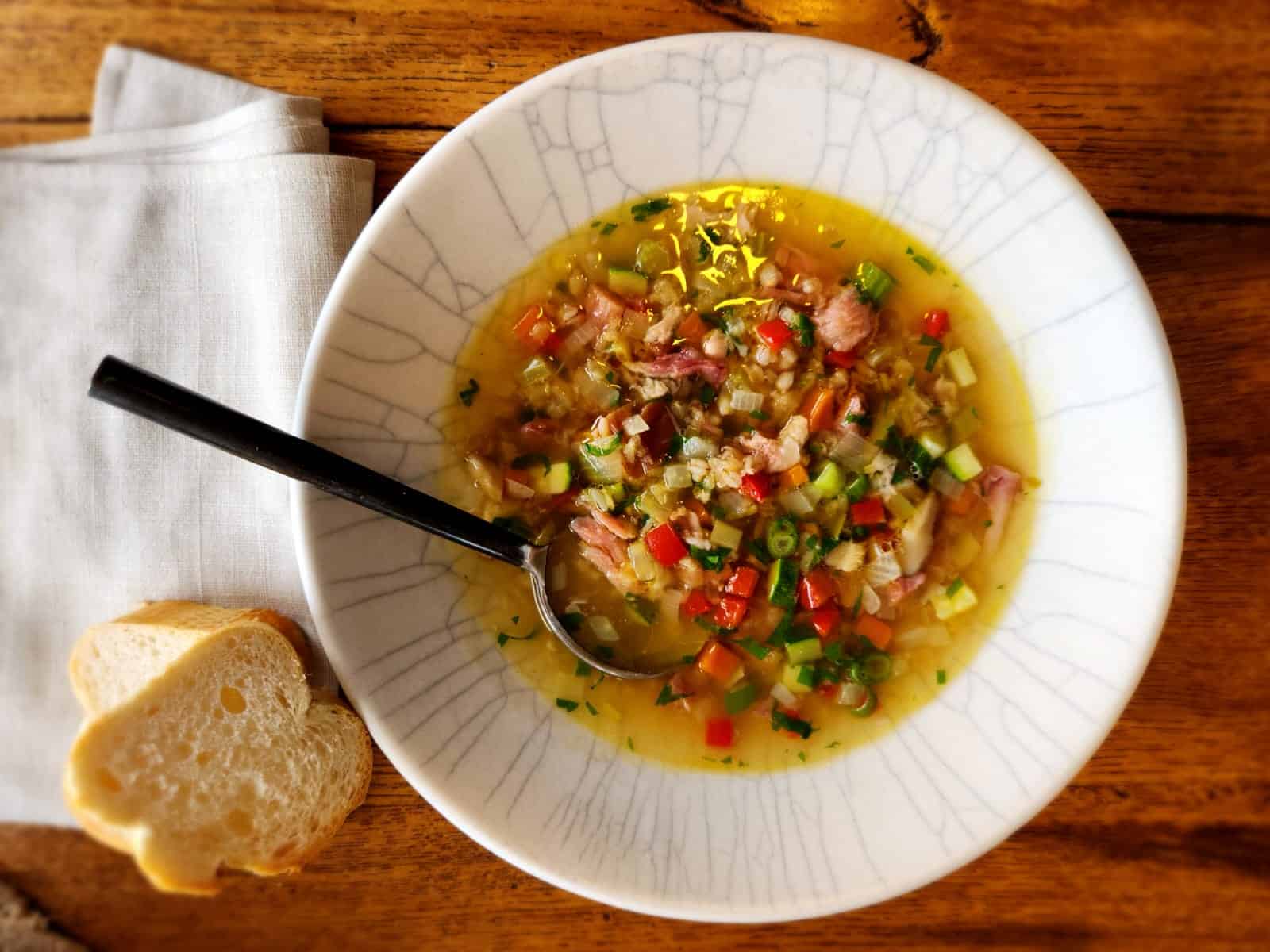 Imge of post Recipe: Bacon Hock Broth