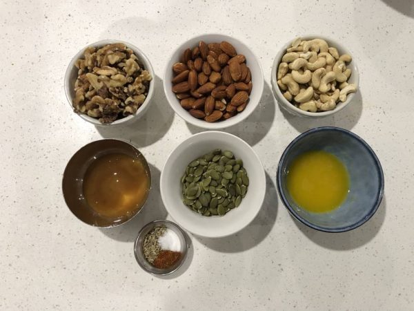 Sweet and Spicy Nut Mix - Ingredients